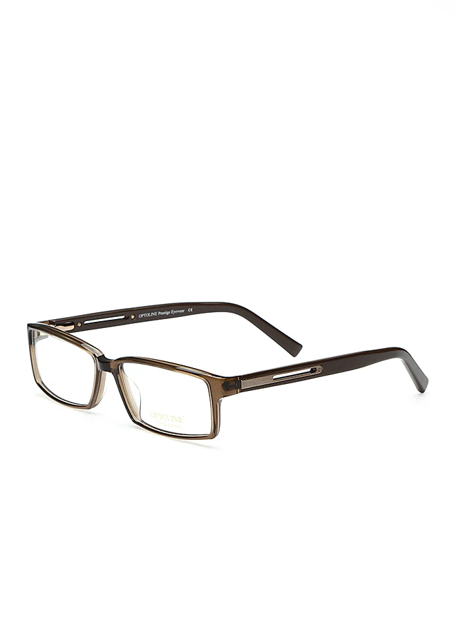 

Markamilla Men Reading Glasses Frame Demo Glasses Eyewear Transparent High Quality MenOptoline F-S 3827 BR