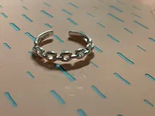 XIYANIKE-Anillo de plata de primera ley con cadena fina para mujer, sortija, plata esterlina 925, estilo coreano, ancho, hecho a mano