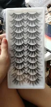 5/8/12 pares 3D pelo de visón pestañas falsas hecho a mano pestaña larga Natural Wispy pestañas tupidas reutilizable extensión de pestañas postizas