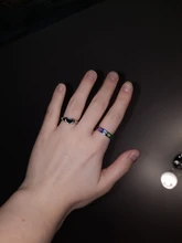 Anillo de corazón de amor esmaltado colorido gótico Vintage, anillos sencillos de Metal dorado y plateado para mujer, joyería Punk Rock