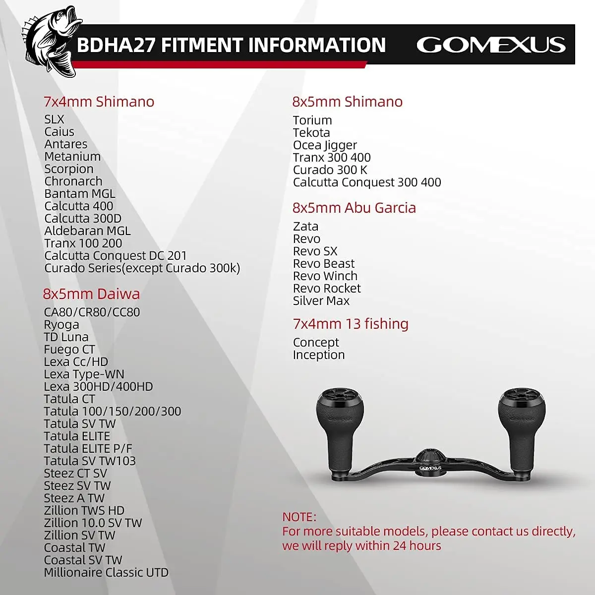 Aquali Vmax Poignée De Puissance (Power Handle) Pour Moulinet Casting - Compatible Abu Garcia, Daiwa, Shimano (rouge) Poignée Moulinet Casting Aquali Vmax Poignée De Puissance (Power Handle) Pour Moulinet Casting - Compatible Abu Garcia, Daiwa, Shimano (rouge) Poignée Moulinet Casting