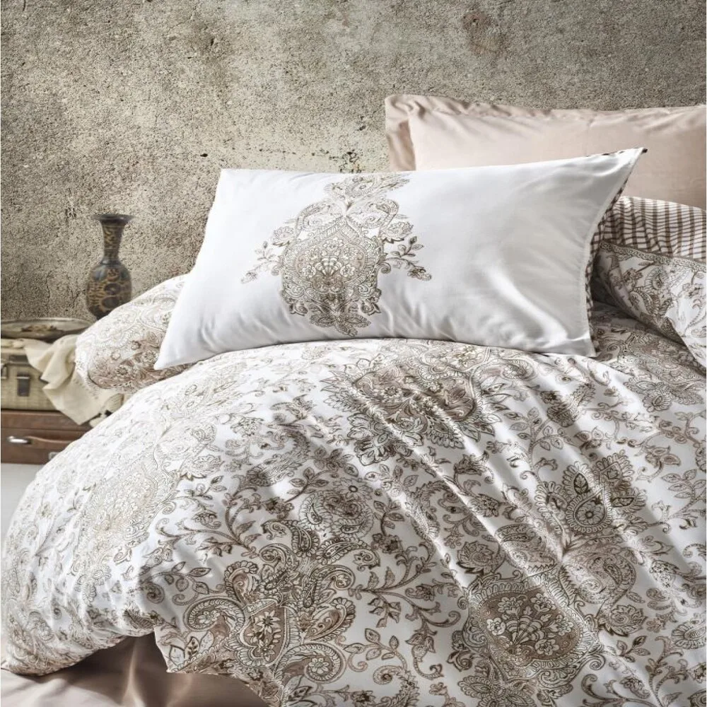 

Cotton Box Bohemian Ranforce Double Duvet Cover Set - Tamara 100% Cotton