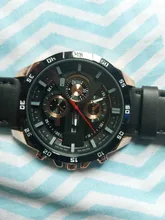 Reloj de pulsera deportivo Para Hombre, cronógrafo de cuero, estilo militar, informal, Moderno, novedad de 2021