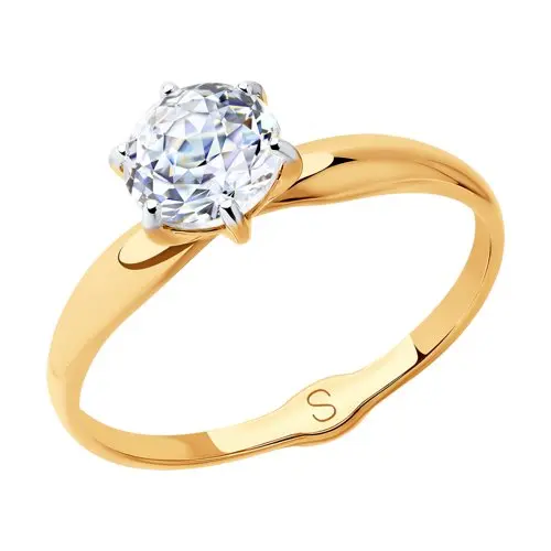 Кольцо SOKOLOV из золота со Swarovski Zirconia