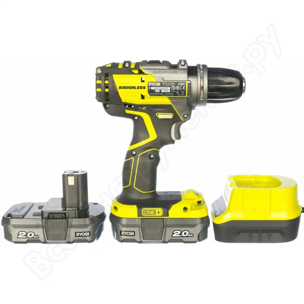 Бесщеточная дрель-шуруповерт ryobi one+ r18ddbl-220s 5133003435