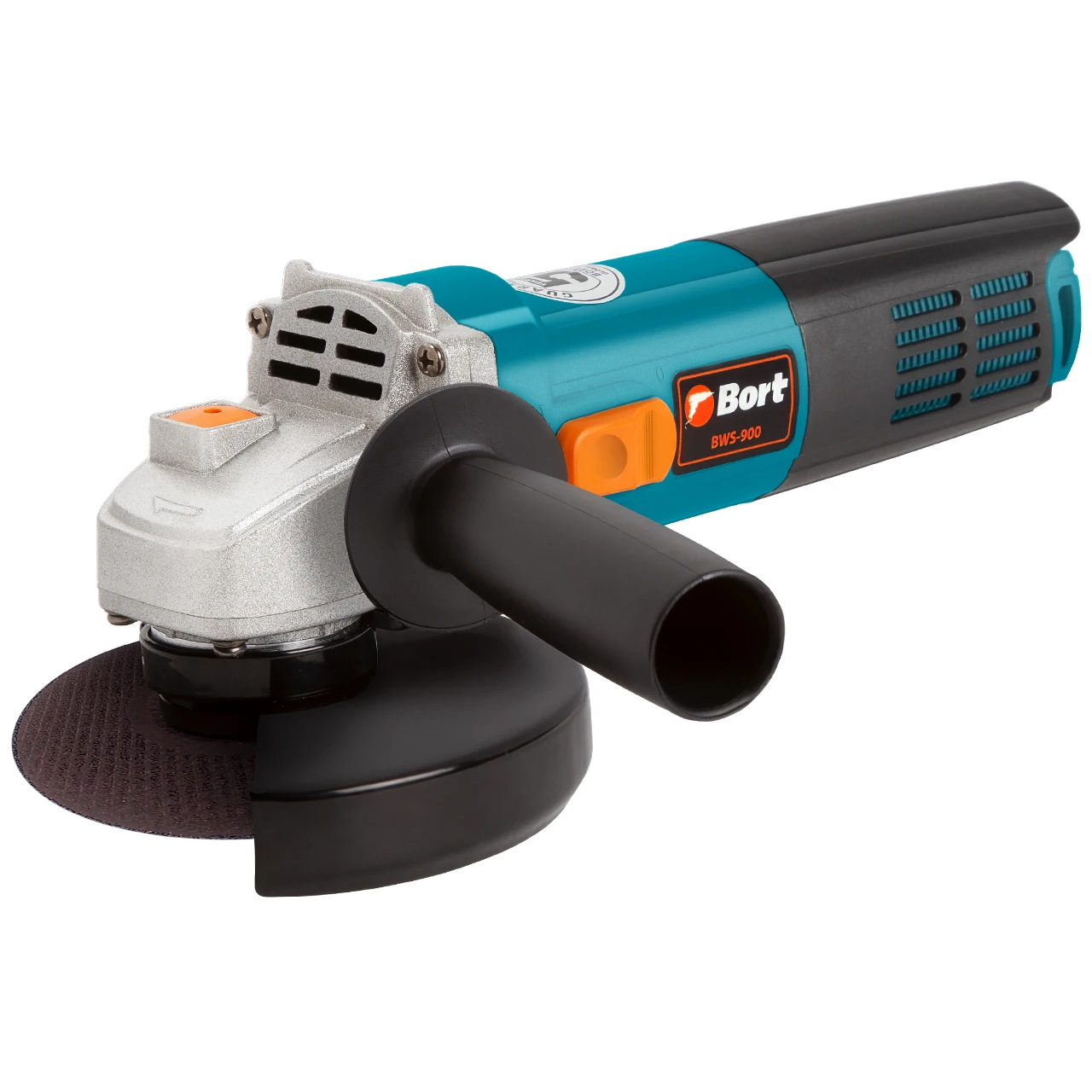 Машина шлифовальная угловая Bort BWS-900 (Мощность 900 Вт, диск 125 мм, блокировка шпинделя)
