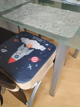 JXM-cojín elevador para silla de comedor de bebé, cojín para asiento de silla con dibujos animados para niños, elevación de silla de paseo