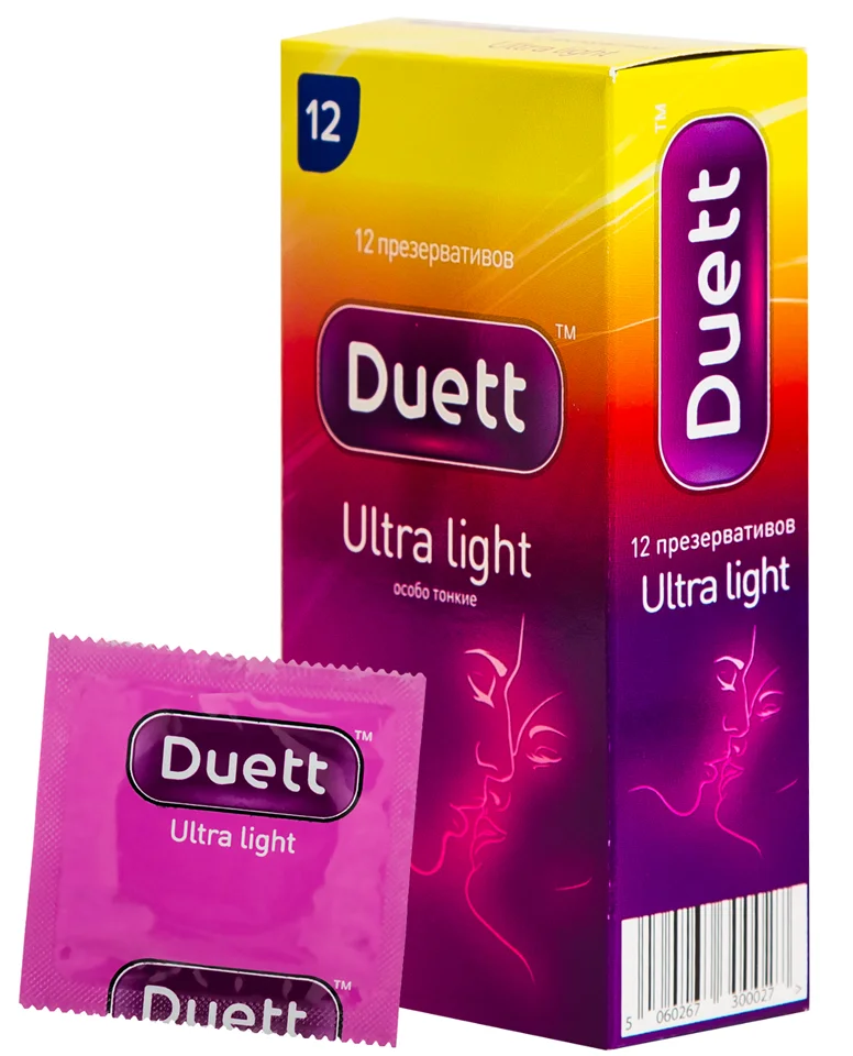 Презервативы DUETT ultra light №12 Дует Ультратонкие | Красота и здоровье