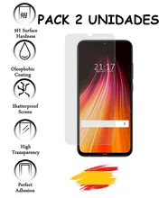 2X Protector for XIAOMI note redmi 8T Tempered glass crystal Shockproof 9 h, 2 Units