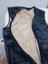 Chaqueta informal sin mangas para hombre, chaleco polar cálido de terciopelo grueso, sin mangas, ropa 5XL, Otoño e Invierno