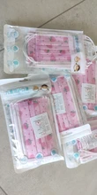 Mascarilla desechable con dibujos animados para niños, 3 capas, transpirable, no tejida, gruesa y cálida, con elásticos, 50 Uds.