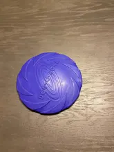 Mordedores de juguete para perros, discos voladores interactivos de goma suave, resistente a mordeduras, productos para entrenamiento de mascotas, 1 unidad