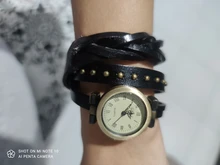 Braid Watch Vintage-Cowhide Women Spirally-Wound-Watchband Roman Shsby Strap Weave Numerals