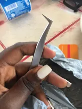 Pinzas para pestañas postizas profesionales 6A-SA, extensión y volumen de pestañas, pinzas para las cejas, herramientas de maquillaje, 1 unidad