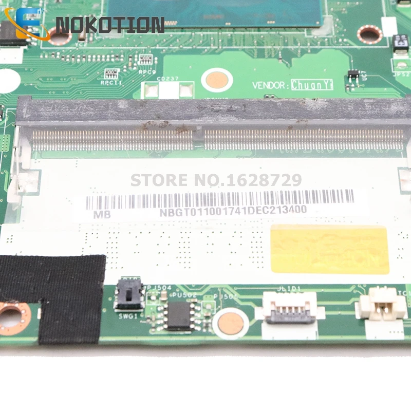 NOKOTION NBGT011002 C5V01 LA-E892P основная плата для acer aspire A615 A615-51G Материнская плата ноутбука MX150 SR3LC I7-8550U Процессор DDR4