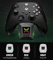 Podwójna ładowarka kontrolera do konsoli Xbox Series X | S/ Xbox One/X/S ładowarka do pada stacja z 2x255 0mAh zestawy akumulatorów 3