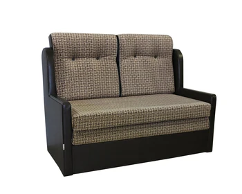 

Sofa Bed Classic 2D eco-leather brown suede