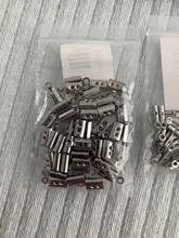 50 piezas de acero inoxidable de acero de crimpado final cuentas tapas Clip de cuero Punta doble crimpado pulsera conectores para la fabricación de la joyería encontrar