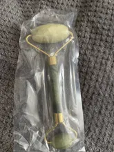 Gua Sha-masajeador de piedra Jade para cara, rodillo de Jade verde para estiramiento Facial, antiarrugas, 2/1 Uds.