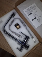 Quyanre-grifos de filtro de agua cromado, grifos de cocina, mezclador, filtro de agua potable, de 3 vías grifo de cocina, grifo de fregadero, de agua grifo mezclador H/C