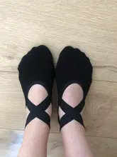Vendaje Yoga calcetines Anti-deslizamiento rápido seca deportes de las señoras medias de Ballet calcetín de baile zapatillas para las mujeres calcetines de algodón