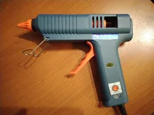 Pistola de pegamento de fusión en caliente de 150W, con Control de temperatura para el hogar, manualidades, fabricación Industrial, uso de barras de pegamento de 11mm, boquilla de cobre puro