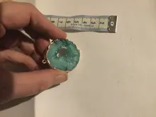 Colgantes de Druzys naturales azules para mujer, Charms, conector de piedra de cuarzo, colgante de lágrima dorada, regalo de joyería, collar de drusa DIY a granel