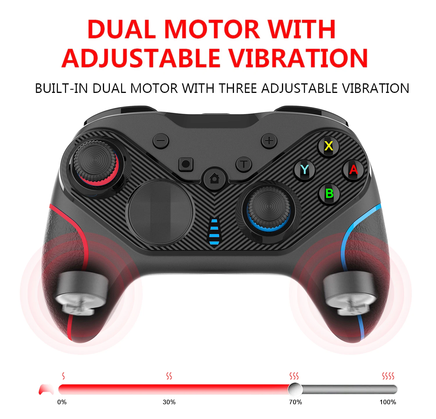 Controller Switch Wireless Pro Controller per NS Steam iOS Gamepad remoto con joystick Vibrazione turbo regolabile Ergonomico Non_voghion.com
