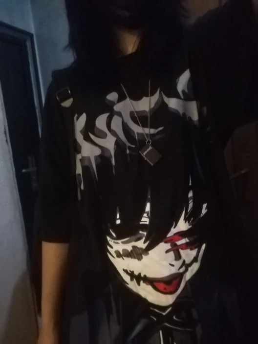 Eboy Egirl Gothic Harajuku Anime print T-shirt photo review