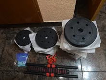 Juego de mancuernas ecológicas 2 en 1 con barra, ajustables y accesorios, 10 KG-15-20 KG - 25 KG - 30 KG - 40 KG y 50KG