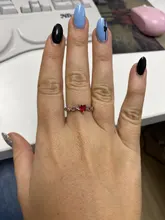 Huitan-Anillo de corazón sencillo para mujer, anillos de dedo bonitos para mujer, regalo de cumpleaños romántico para novia, joyería de piedra circonio de moda