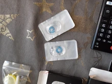 Lentillas de colores para Anime, maquillaje de belleza para ojos, nórdico, Color azul mitológico, 1 par (2 uds.)