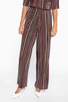 

DeFacto Women Fashion Trousers Female Casual Comfort Pants High Qualilty Striped Loose Long Wide Leg Pant Female J7988AZ18AU