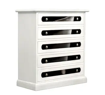 

Dresser 5 drawers black style and methacrylate
