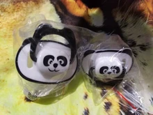 Chupete Dummy de Panda para pezón de bebé, chupete de silicona de grado alimenticio de PP, pezones de ortodoncia para niño pequeño con anillo, mordedor para bebé