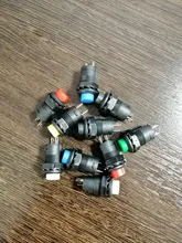 Interruptor de botón momentáneo DS228, botón de bloqueo de encendido/apagado para tablero de coche, barco, 12V, DS428, 10 Uds.