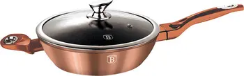 

Rosegold line frying pan with lid 28 cm