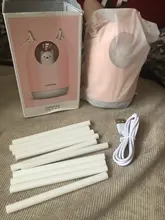 Humidificador ultrasónico con USB para el hogar, difusor de aceites aromáticos, lámpara LED de Color romántico, 300ml