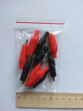 Metal Alligator-Clip Electrical-Clamp Testing Crocodile Probe-Meter G98 for Black/red