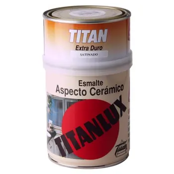 

White shiny ceramic enamel 750ML TITANLUX 00C420034