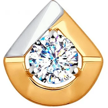

Sokolov pendant with 1 cubic zirconia in red gold