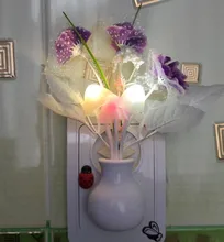 Lamp Mushroom Night-Lighting LED Romantic Lilac Home-Art-Decor Colorful Us/eu-Plug Lovely