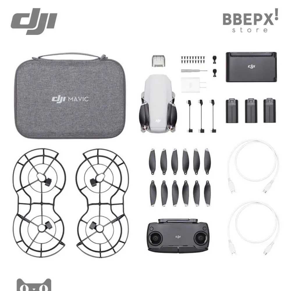 Квадрокоптер DJI Mavic Mini- Fly More Combo Комплект Коптер Дрон Набор Аксессуаров Аккум Пульт Мавик Мини 249 грамм
