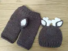 Hat Newborn Costume Photography-Props-Set Crochet Baby Knitted Bebe Handmade 0--12-Months