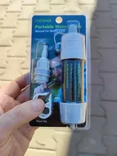 Miniwell-purificador personal para acampada, filtro de agua pajilla para suministros de supervivencia o emergencia, L630