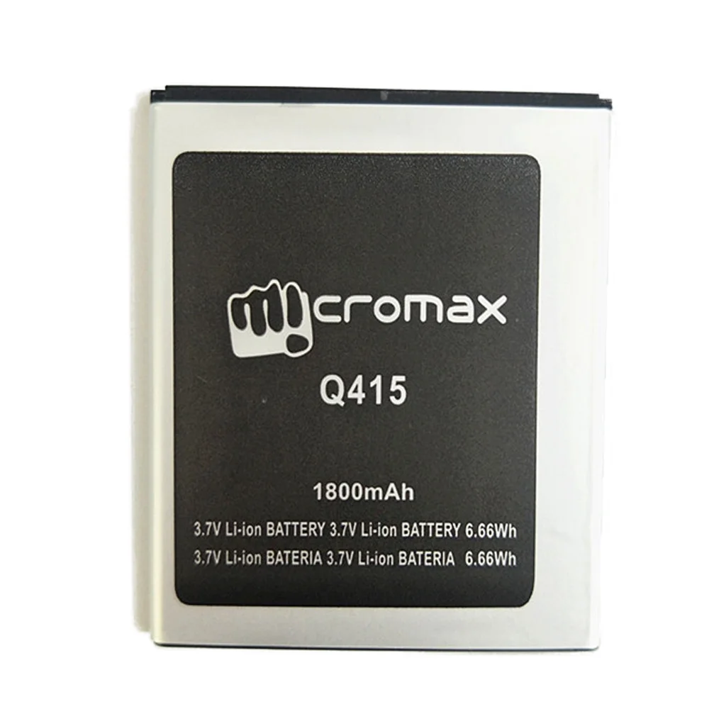 Сменный литий ионный аккумулятор для телефона Micromax Q415 Q 415 3 7 В 1800 мАч|Аккумуляторы