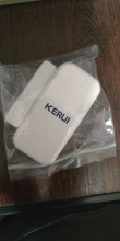 KERUI-Sensor de alarma de ventana y puerta, interruptor magnético inalámbrico, Detector de contacto para sistema de alarma de seguridad contra intrusos, 433MHz