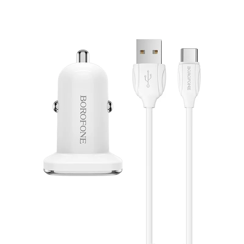 Автомобильное зарядное устройство ОРИГИНАЛ Borofone Quick Charge 3 0 USB Type C для Samsung Xiaomi Huawei