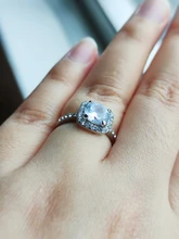 Anillo para mujeres de moda moderno, anillo de compromiso de circonita de cristal AAA blanca, regalo de joyería de boda, 2020