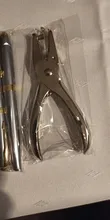 Punzón de Metal de 1 orificio, herramienta de alta calidad para hacer etiquetas de 8 páginas, para escuela y oficina